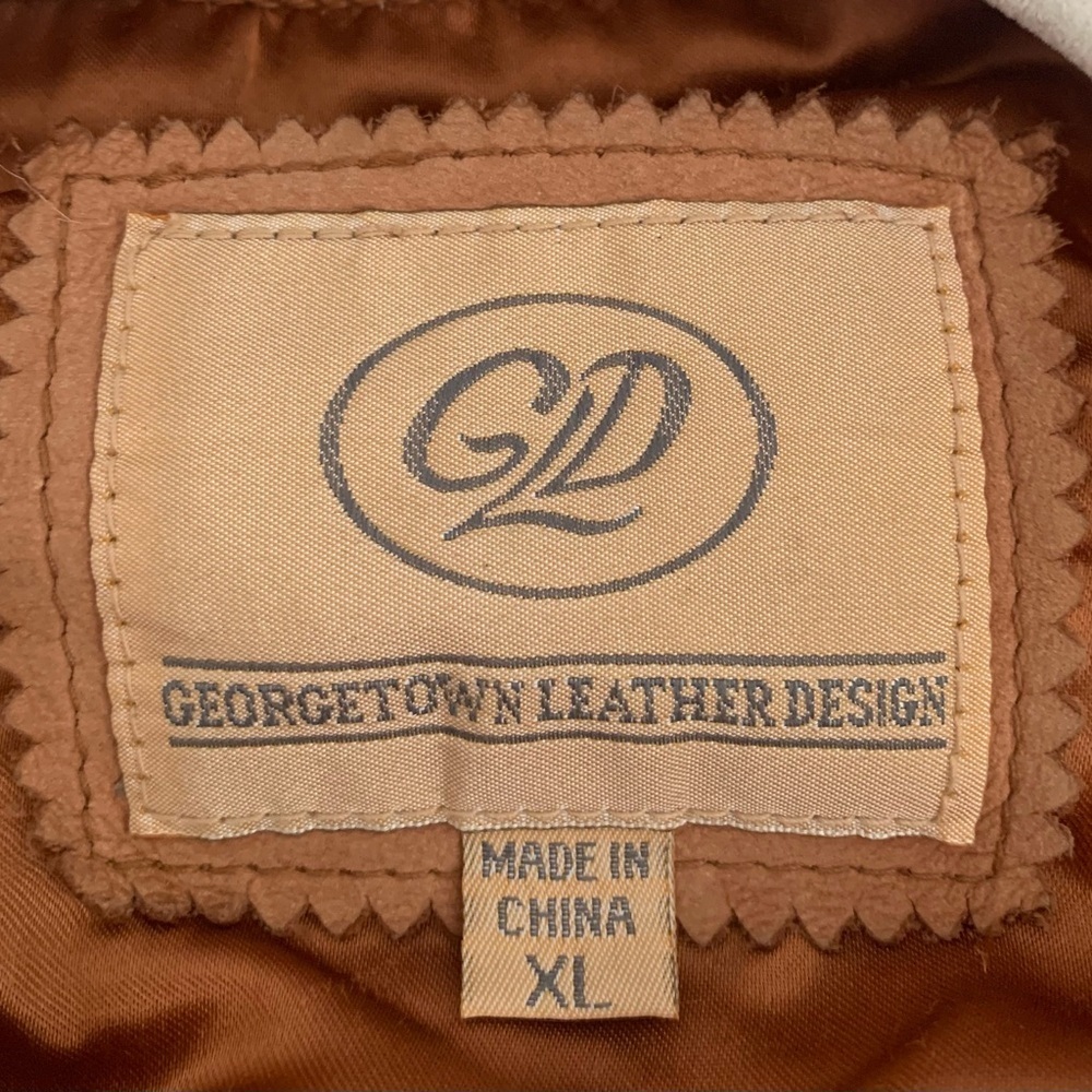 Classic Tan Leather Jacket - Picture 8 of 9